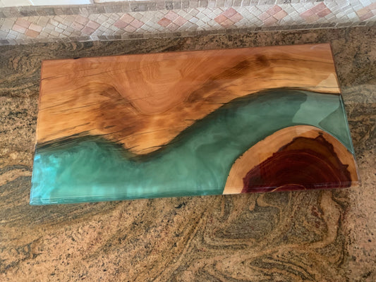Resin River Charcuterie Board