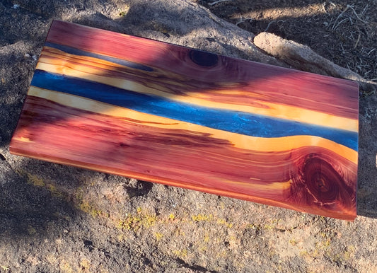 Resin River Charcuterie Board