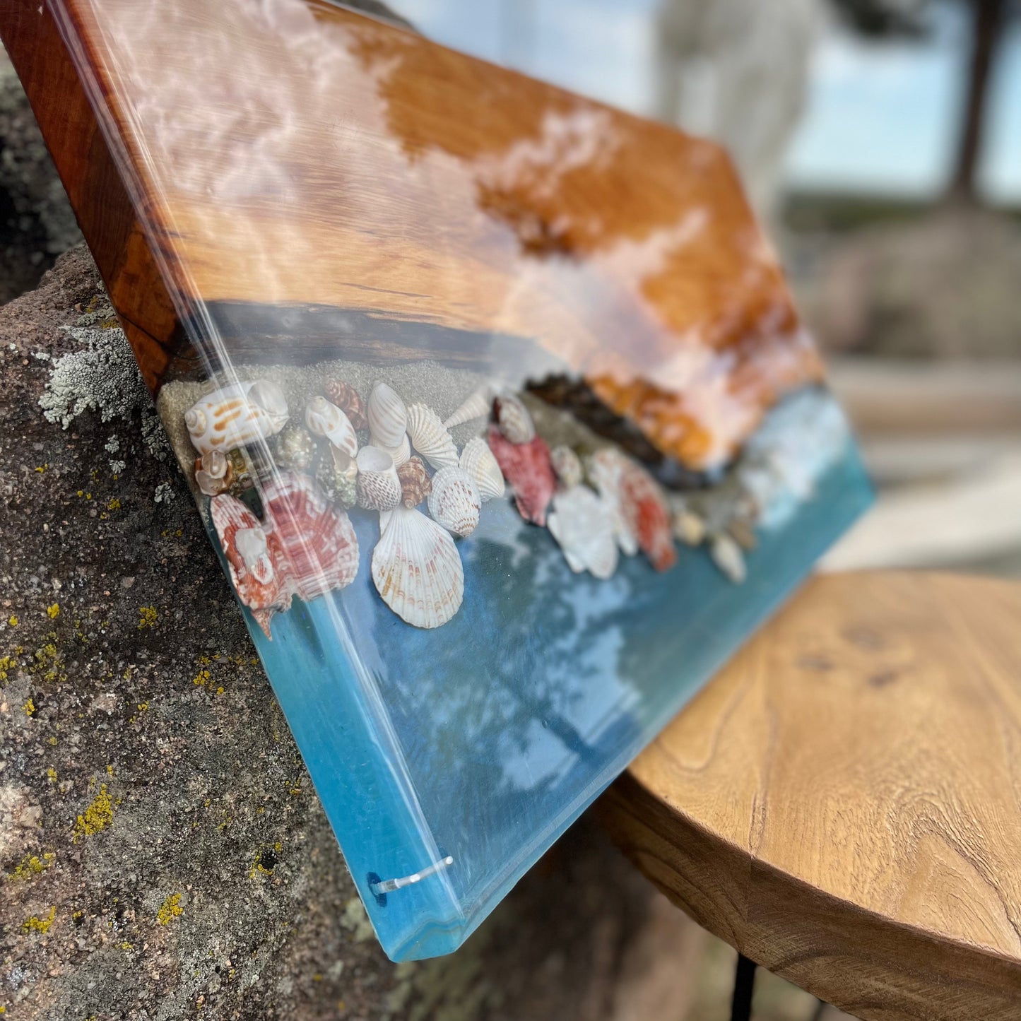 Resin River Charcuterie Board