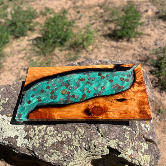 Resin River Charcuterie Board