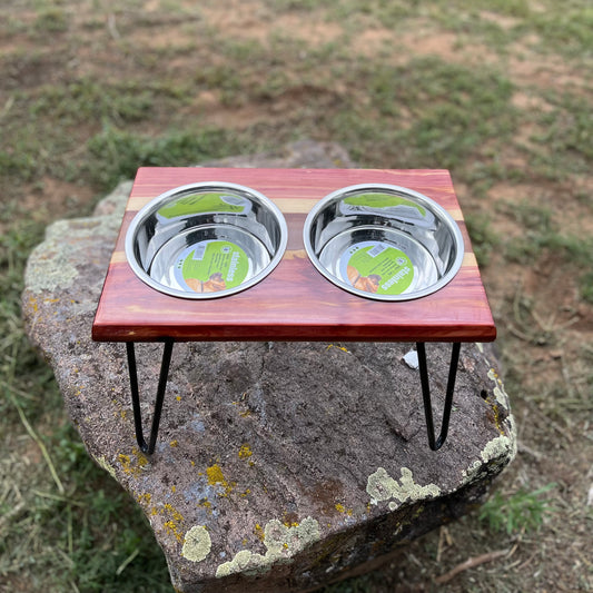 Raised Resin Dog Bowl Stand