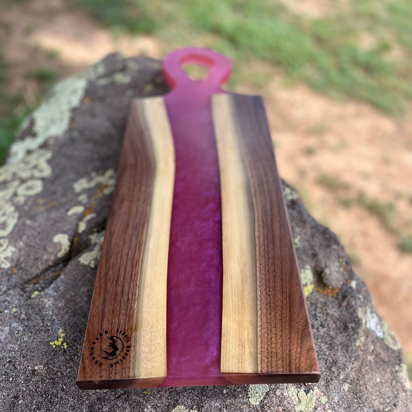 Charcuterie Board with Resin Handle