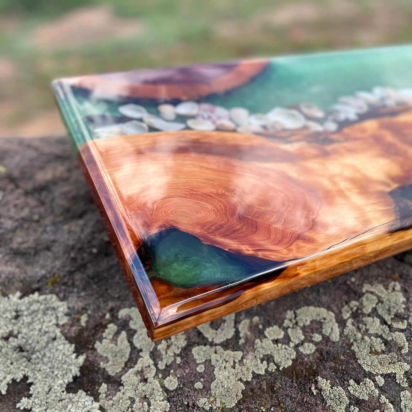 Resin River Charcuterie Board