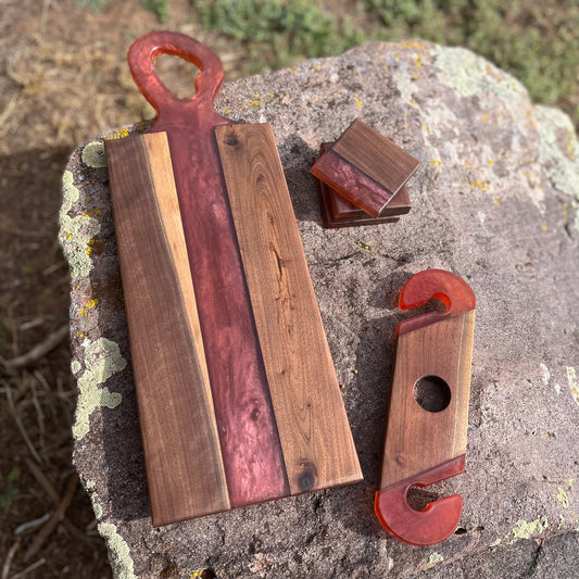 Mixed Woods Handcrafted Charcuterie Board