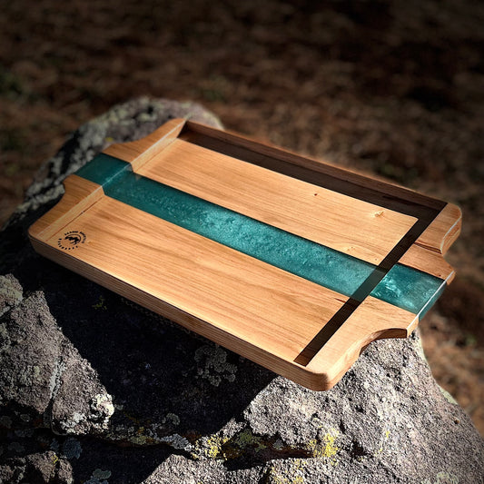 Resin River Serving Tray