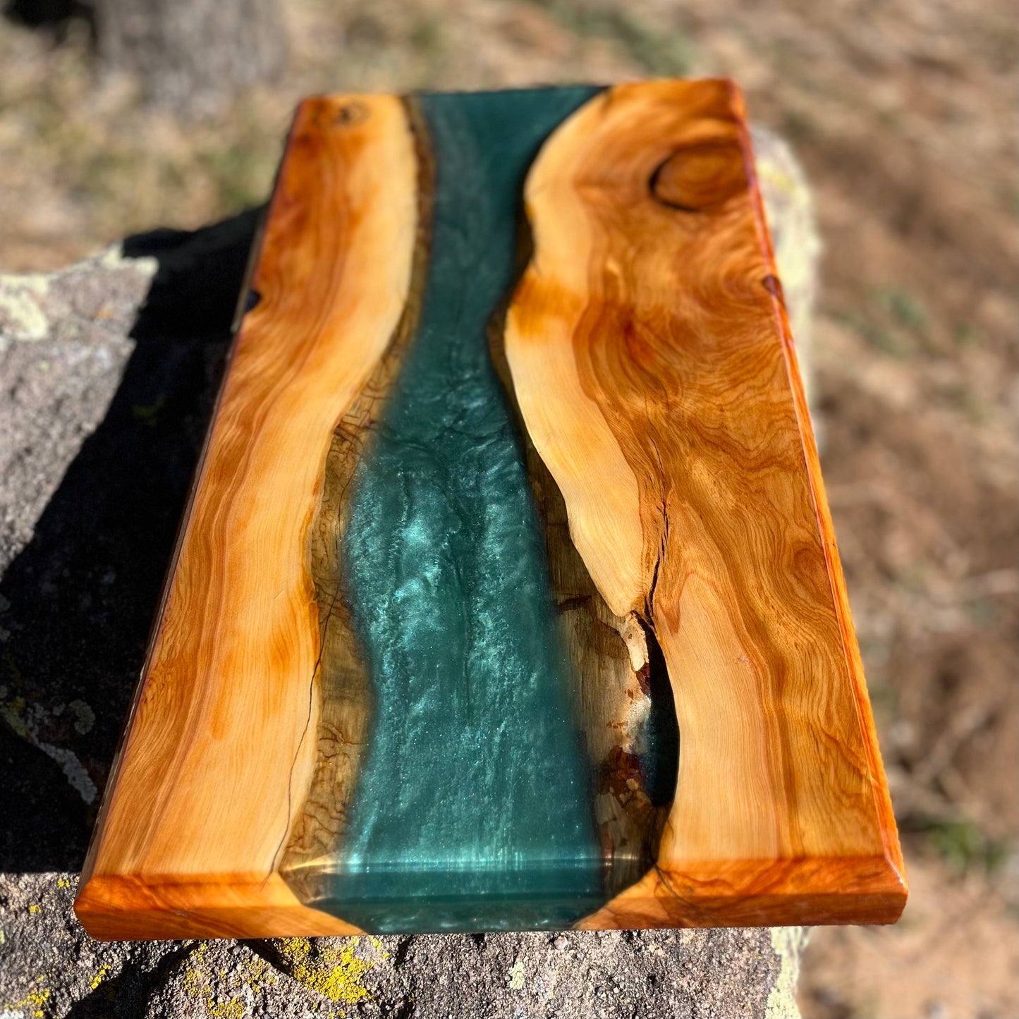 Resin River Charcuterie Board