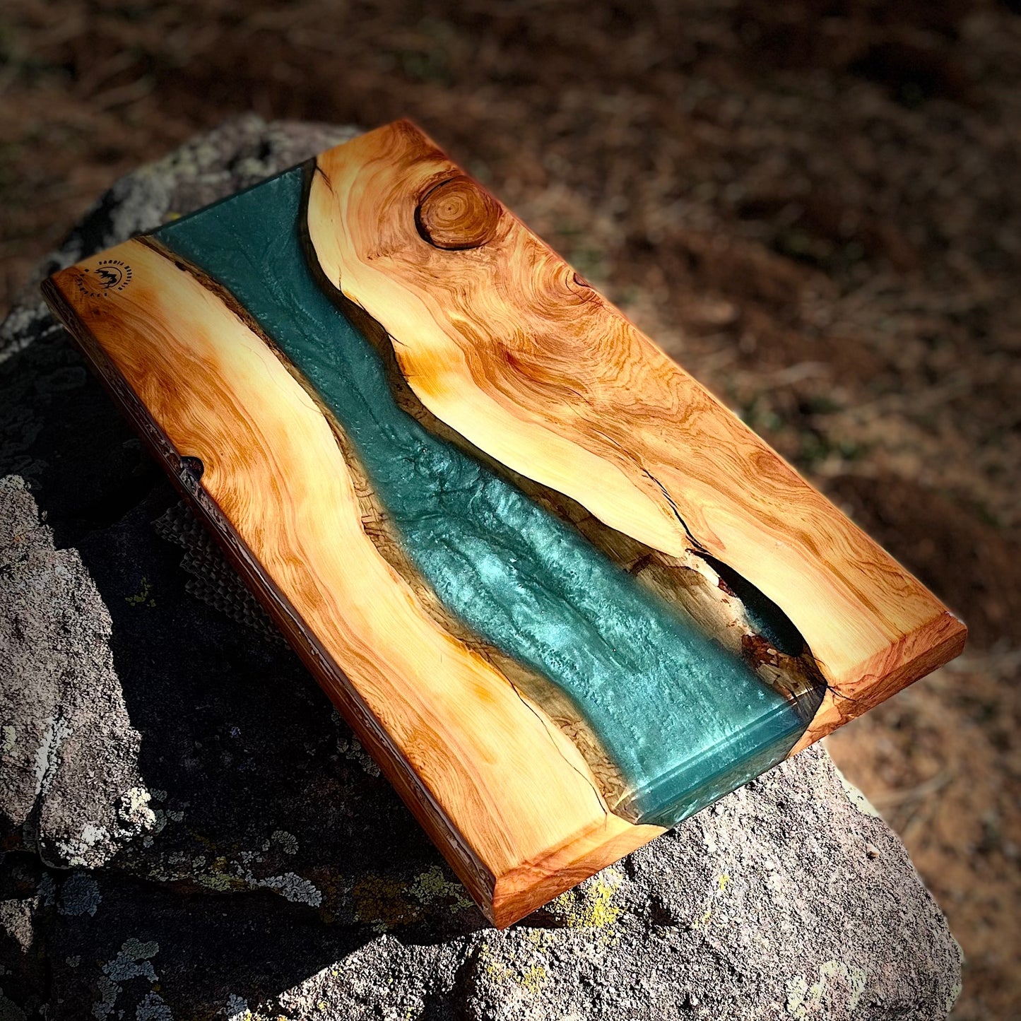 Resin River Charcuterie Board