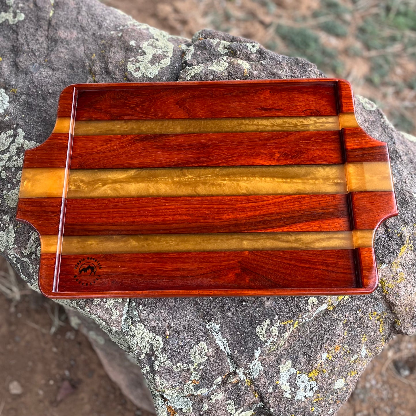 Resin River Serving Tray