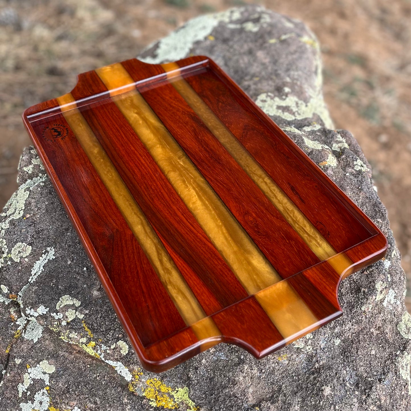 Resin River Serving Tray